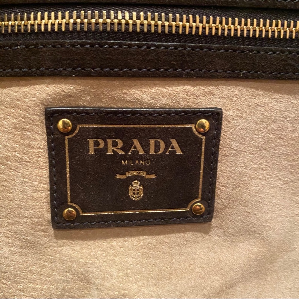 Prada vintage leopard dyed calf fur tote satchel - Picture 7 of 13